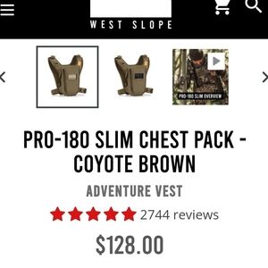 Pro-180 Slim Chest Pack - Coyote Brown